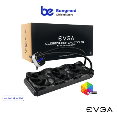 ชุดน้ำปิด (CLC) EVGA CLC 360mm All-In-One RGB LED CPU Liquid Cooler, 400-HY-CL36-V1