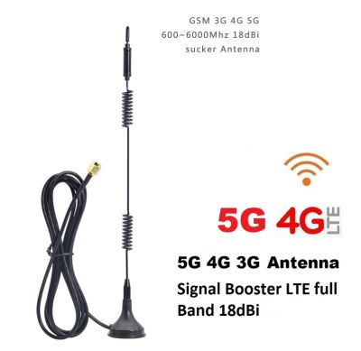 เสาอากาศ 5G 4G 3G 18Dbi Signal Booster LTE full Band SMA Port 4G Antennas High Gain 18Dbi
