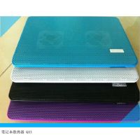 【cw】Q13 Thin Twin Fan Notebook Radiator Computer Cooling Pad cket Metal Laptop Cooler Base ！