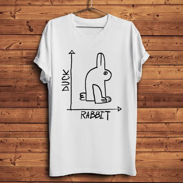 T-Shirts for Men/Duck Rabbit optical illusion in number axis funny geek  tshirt Men White Casual short sleeve T Shirt Unisex kawaii streetwear tee |  Lazada PH