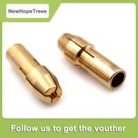 NewHopeTreee 10pcs brass Drill Chuck COLLET Bits 0.5-3.2mm 4.8mm Shank สำหรับเครื่องมือหมุน