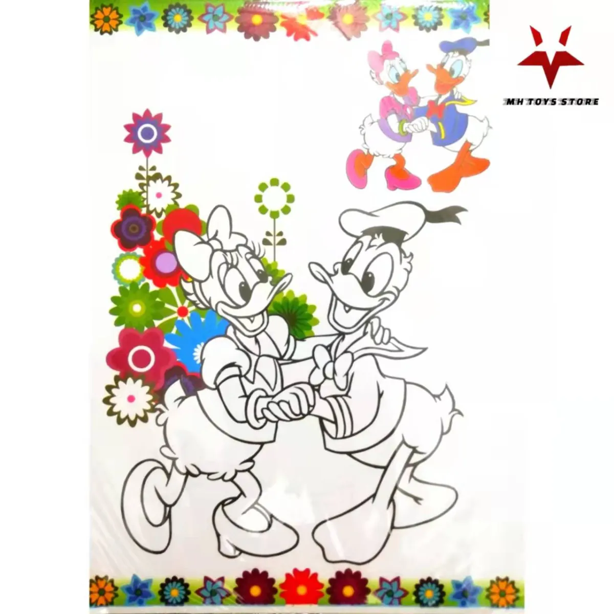 Tranh tô màu chuột Mickey vui nhộn cho bé tô màu và sáng tạo