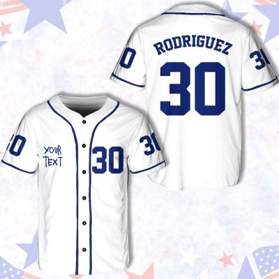 Custom Color, Personalization 30 Rodriguez Baseball Jersey, Movie Baseball Shirt, Game Day Outfit For Baseball Fans, Baseball Lovers