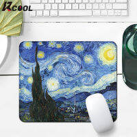 【CW】Van Gogh Starry Night Mouse Pad คอมพิวเตอร์แล็ปท็อปกันลื่นหนาล็อคขอบ Gaming Keyboard Pad Office Small Table Mat