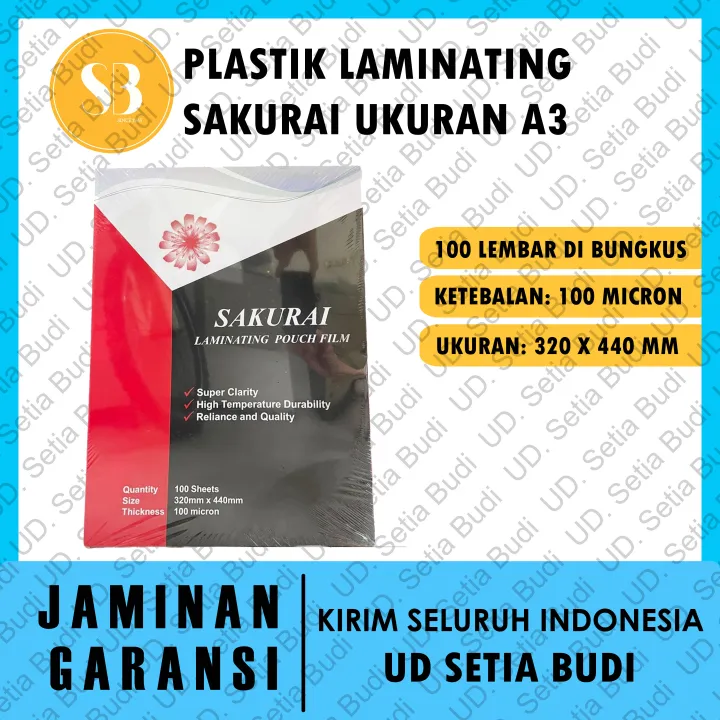 Plastik Laminating Sakurai Ukuran A3 Lazada Indonesia