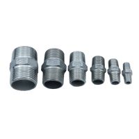 BSP Hex Nipple Stainless Steel 304 Pipe Fitting 1/8 1/4 3/8 1/2 3/4 1 【QYUE】