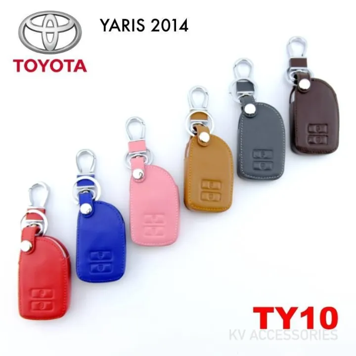 AD.ซองหนังใส่กุญแจรีโมทรถยนต์ TOYOTA รุ่น YARIS 2014 รหัส TY 10 ระบุสีทางช่องแชทได้เลยนะครับ