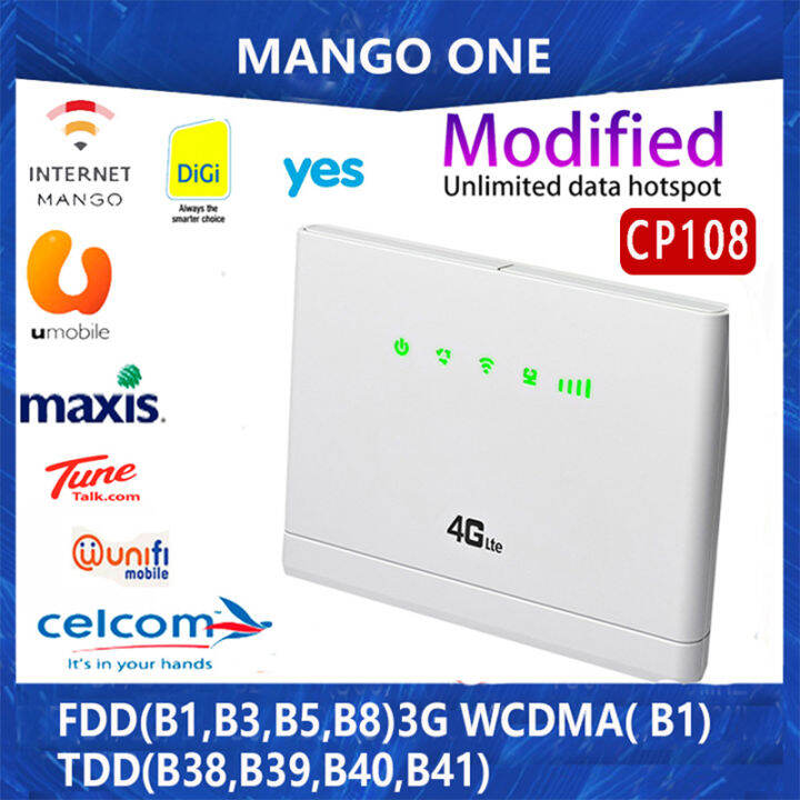 Modified CP108 4G/LTE Router Gateway 4G 3G Broadband Mobile Hotspots