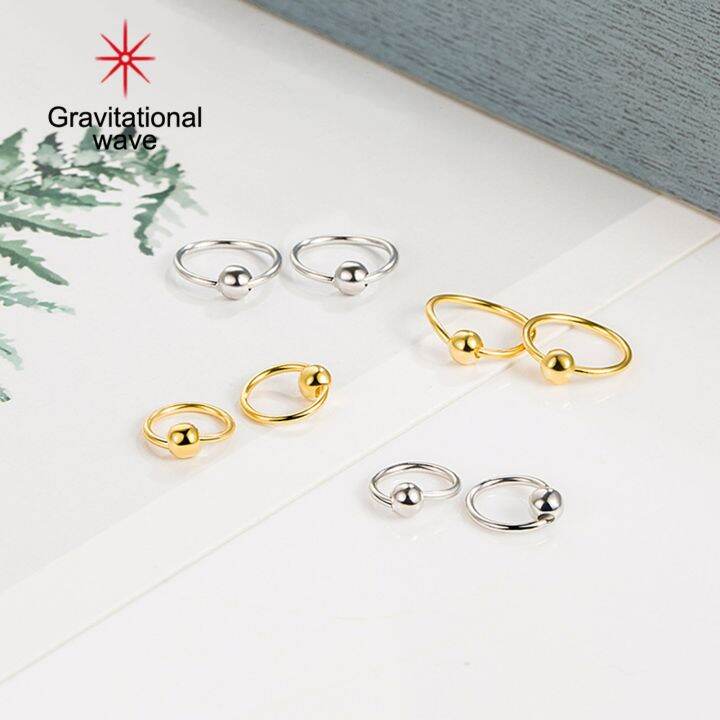 gravitational-wave-2pcs-ear-studs-circle-round-ball-jewelry-hollow-out-geometric-hoop-earrings-for-daily-wear