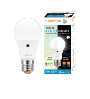 "ด่วน"LAMPTAN หลอดไฟ เซ็นเซอร์แสงอาทิตย์ LED BULB 10W แสงเดย์ไลท์ E27"ส่งด่วนทุกวัน"