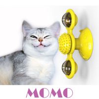 สินค้าขายดี? MOMO ของเล่นแมว (TC02) ของเล่นสุนัข 3 IN 1 หมุนได้ CAT INTERACTIVE WHIRLING TOY