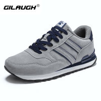 Outdoor Men Running Shoes Breathable Comfortable Lace-up Sport Shoes Artificial Leather Sneakers Jogging Mens Trainers 2021 New