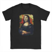 Mans Anonymous Mona Lisa T-Shirt Funny Round Neck Designer Clothing 100% Cotton Artist Retro Tee Shirt Latest T Shirts