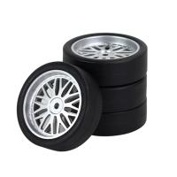 4Piece 32Mm RC Drift Tire Wheel Hard Tyre Parts Accessories for LDRC AE86 1/18 RC Car Upgrade Parts Accessories