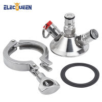 Sankey Keg Ball Lock Tri-Clamp Conversion Kit, 2 Tri-Clover Clamp Connector Commercial Beer Keg Adapter Tapping Head Dispenser