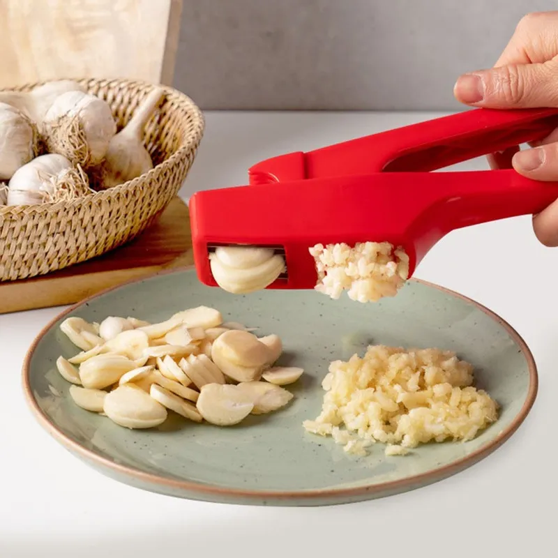 2 In 1 Multifunctional Manual Garlic Press Mincer Zinc Alloy Hand