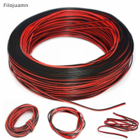 Filojuamn 2Pin 10M Cars รถจักรยานยนต์สายไฟสายไฟสีแดง/สีดำ Connector สำหรับไฟ LED