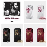 ~ Cleveland Cavaliers #99 Ricky Rubio Basketball Jersey Vest Men เสื้อบาสเกตบอลผู้ชาย เสื้อกีฬาแขนกุด