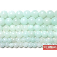 New Arrival Ice Blue Persian Jade Gem Beads 15" Strand 6 8 10mm Pick Size For Jewelry Making