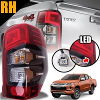 ไฟท้าย มีไฟ LED มิตซูบิชิ ไทรทัน Mitsubishi Triton L200 MR 2019-2020 สีแดง ในดำ ข้าง ขวา  จำนวน 1 ดวง รวมชุดขั้วหลอดไฟ