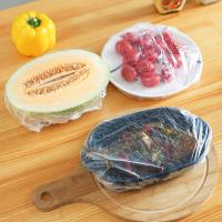 Disposable Food Storage Cover Reusable Elastic Fresh Food Covers Stretch Wrap Bowl Dish Food Cover Fresh Keeping Bags Shower Cap