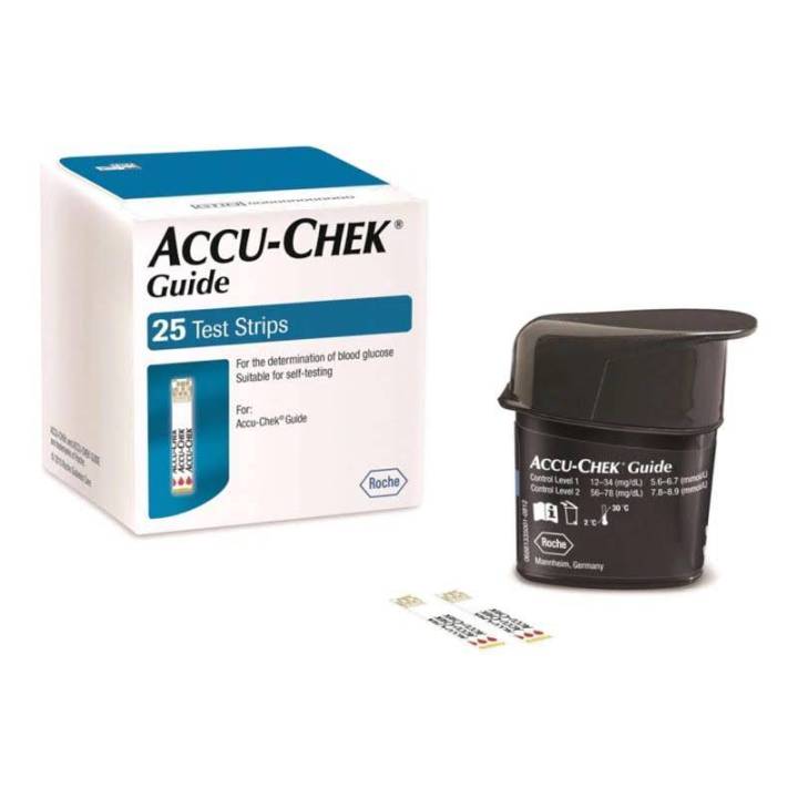 ครบเซ็ต-accu-chek-guide-เครื่องตรวจน้ำตาล-เครื่องวัดเบาหวาน-พร้อมแผ่นตรวจและปากกาเจาะเลือด