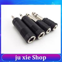 JuXie store Headphone Adapter 6.35mm 6.5mm 1/4" Mono Male To 3.5mm 1/8" Female Connector 2 Pole 3 Pole Jack Audio Speaker Terminal Plug