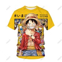 2022ใหม่ s Luffy 3D T เสื้อ Casual Streetwear พิมพ์อะนิเมะฤดูร้อน Tops Tees Hot