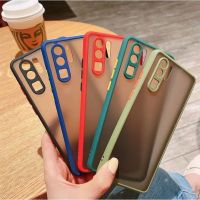 ส่งจากไทย เคสมือถือSamsung A14 A34 A54 A02/A02S/A22 4G 5G/A03/A03S/A32/A42/A12/S21/S21Plus/S21Utra เคสโทรศัพท์ เคสกันกระแทก ปุ่มสีผิวด้าน เคสซัมซุง เคสSamsung TPU CASE