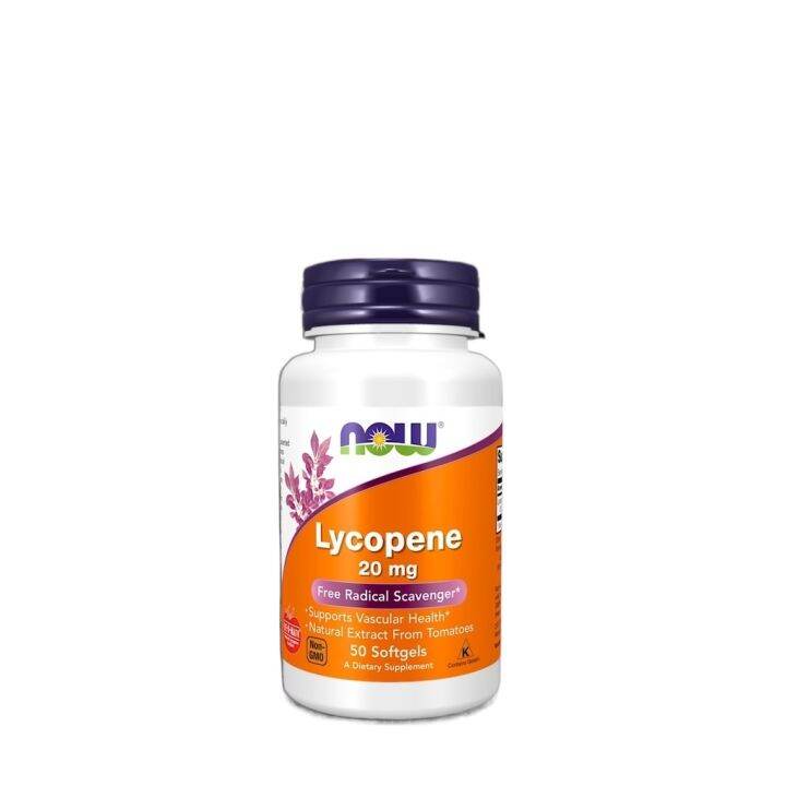 oRD8EvZn ไลโคปีน / Lycopene 20 MG 50 Softgels by NOW FOODS Lazada.co.th