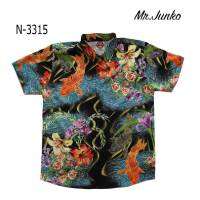 เสื้อเชิ๊ต ฮาวาย  **ส่งฟรี** ลายเต็มหน้าหลัง Mr.Junko แท้ ไม่ต้องรีด?? ถ่ายจากเสื้อจริง ??ผ้านุ่มใส่สบาย