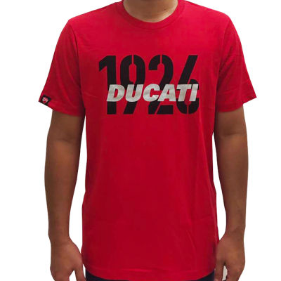 DUCATI เสื้อยืดคอกลมสีแดง DCT52 012
