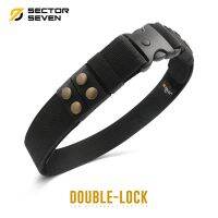 เข็มขัดสนาม Sector Seven หัว Double-Lock วัสดุผ้าไนล่อนถักแข็ง ประกบ 2 ชั้น สามารถรองรับน้ำหนักของอุปกรณ์เสริมต่างๆ ได้เป็นอย่างดี