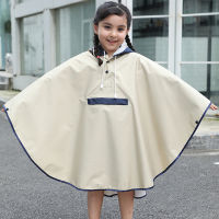 Children Kids Raincoat Boys Girls Rain Coat Trench Poncho Jacket Outdoor Hiking Portable Students Rainwear Clock With Bag Space