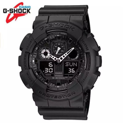 CASIO G-SHOCK นาฬิกาข้อมือผู้ชาย รุ่น GA-100-1A1DR (สีดำ/black)（ของแท้100% ประกันCMG)