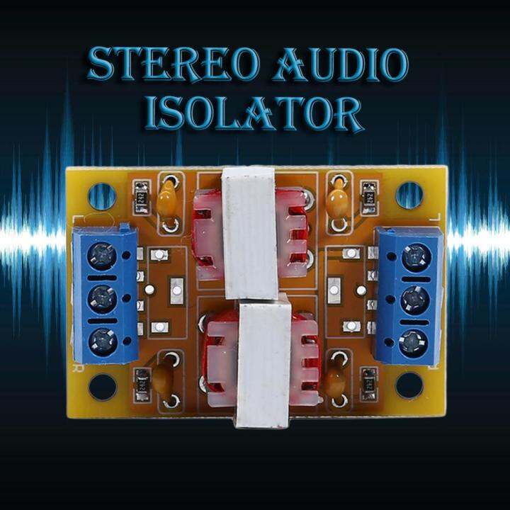 Stereo Audio Isolator Common Ground AntiJamming Signal Noise Sound