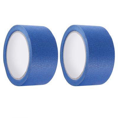 2Pcs Blue Painters Tape 2 Inches Wide,Removable Masking Tape, for House Decoration, 3D Printer, Calligraphy and Painting