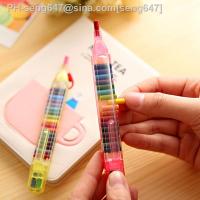 1pc 20 Colors Childrens Colored Crayons Set Painting Graffiti Pen Oil Pastel Kindergarten Art DIY Color Pencils Stationery Gift