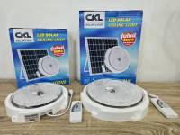 CKL โคมไฟเพดาน โซล่าเซลล์ LED 400W 600W 3แสง พร้อมรีโมท สว่างอัตโนมัติเวลามืด ตั้งเวลาได้ 3/5/8ชั่วโมง