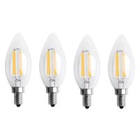 E12 4W 4X หรี่แสงได้ไฟ LED เส้น10X3.5Cm หลอดโคมไฟ