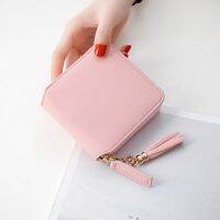 Hot Sale Square Women Coin Purses Holders Wallet Female Leather Tassel Pendant Money Wallets Hot Fashion Clutch Bag