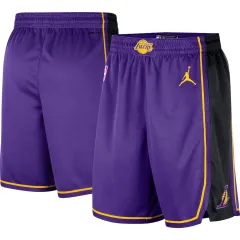 75th Anniversary Los Angeles Lakers Blue NBA Shorts-311,Los Angeles Lakers