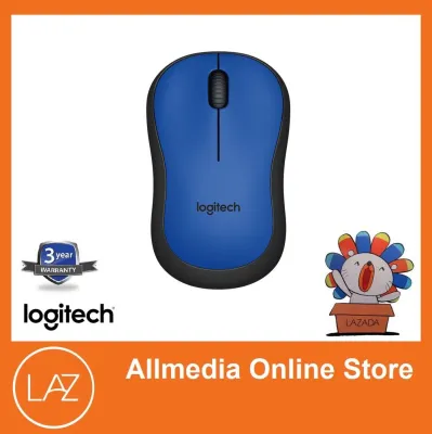 Logitech Wireless Mouse Silent M221 เม้าส์ไร้สาย ลอจิเทค ปุ่มเก็บเสียง - สีน้ำเงิน (Blue) รับประกันศูนย์ไทย 3 ปี
