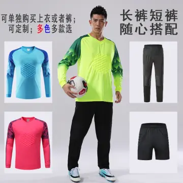 Goalkeeper Jersey Set for Men Football Training Tracksuit Soccer Uniform  Long Sleeve Padded Goalie Shirt Top with Sweatpants - AliExpress