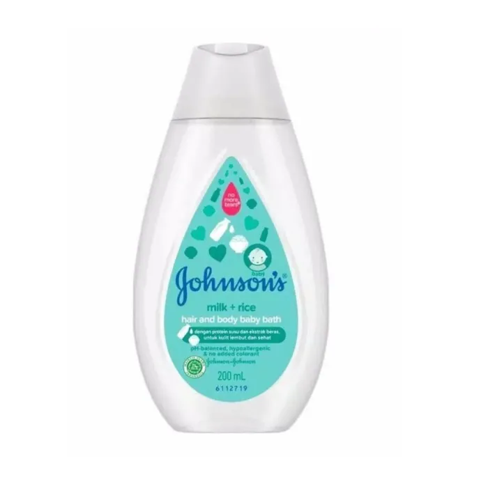 JOHNSON'S Baby Bath Milk & Rice 200ml | Lazada Indonesia