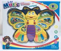 Worktoys ของเล่นเด็ก Music piano ผีเสื้อ (คละสี)No.ps668-270