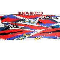 สติ๊กเกอร์ติดรถมอเตอร์ไซด์ สำหรับ HONDA-NICE110 สีเขียว