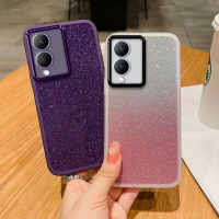 เคสVivo Y17s พร้อมฟิล์มป้องกันเลนส์การออกแบบเลื่อมประกายซิลิโคนอ่อนนุ่มเคสโทรศัพท์ Vivo Y17s ฝาครอบโทรศัพท์ที่สวยงาม