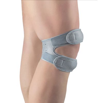 1PCS Sports Kneepad Double Palar Knee Pala Tendon Support Strap Brace Pad Protector Open Knee Wrap Strap Band Fitness
