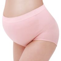 Women High Waist Cotton Maternity Panties Seamless Lifting Hips Pregnancy Briefs